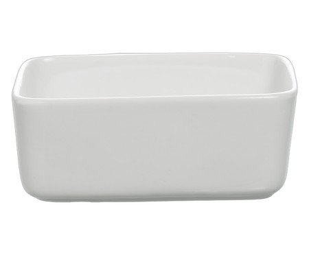 Mini travessa retangular Blanc em porcelana branco | Westwing