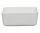 Mini travessa retangular Blanc em porcelana branco, white | WestwingNow