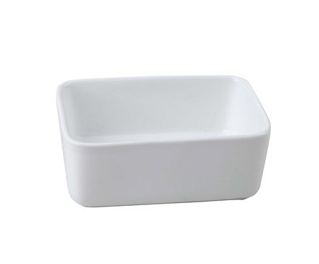 Mini travessa retangular Blanc em porcelana branco | Westwing