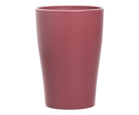 Copo Defensa em fibra de trigo e bordô Kawana | Westwing