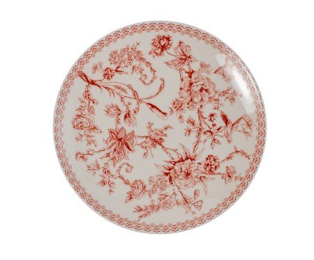 Jogo de Xícaras para chá Hortênsia em new bone china bordô | Westwing