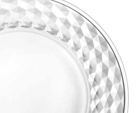 Jogo de pratos para sobremesa Prisma em cristal ecológico | Westwing