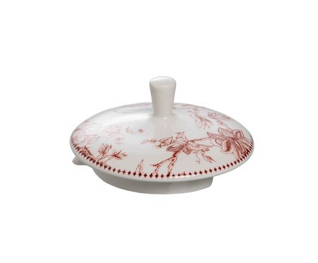 Bule de chá Hortênsia em new bone china bordô | Westwing