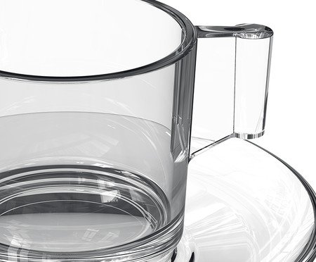 Jogo de Xícaras para chá Dia a Dia em vidro 185ml | Westwing