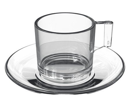 Jogo de Xícaras para chá Dia a Dia em vidro 185ml | Westwing