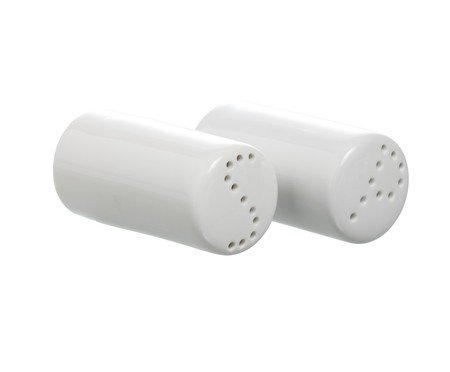 Saleiro e pimenteiro Blanc em porcelana branco | Westwing