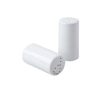 Saleiro e pimenteiro Blanc em porcelana branco | Westwing