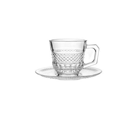 Jogo de Xícaras para café Tressê em cristal ecológico | Westwing