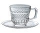 Jogo de Xícaras para café Tressê em cristal ecológico, transparent | WestwingNow