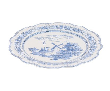 Jogo de aparelhos de jantar Delfit em porcelana azul | Westwing