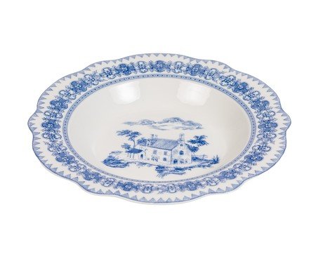 Jogo de aparelhos de jantar Delfit em porcelana azul | Westwing