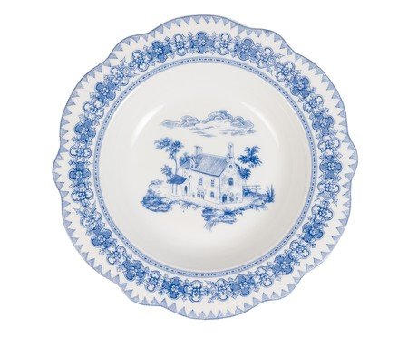 Jogo de aparelhos de jantar Delfit em porcelana azul | Westwing