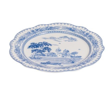 Jogo de aparelhos de jantar Delfit em porcelana azul | Westwing