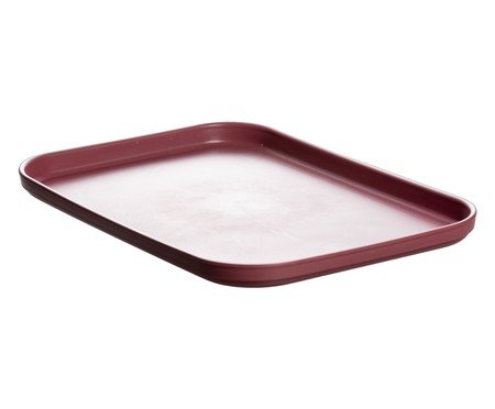 Bandeja Defensa em fibra de trigo e bordô | Westwing