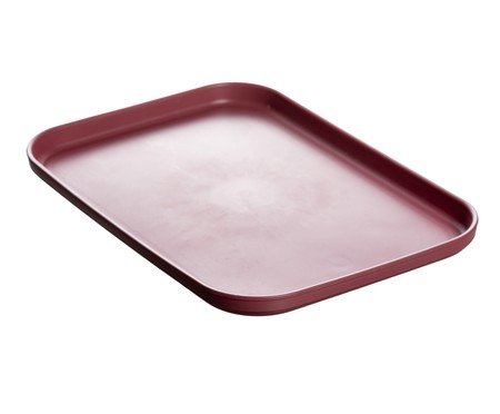 Bandeja Defensa em fibra de trigo e bordô | Westwing