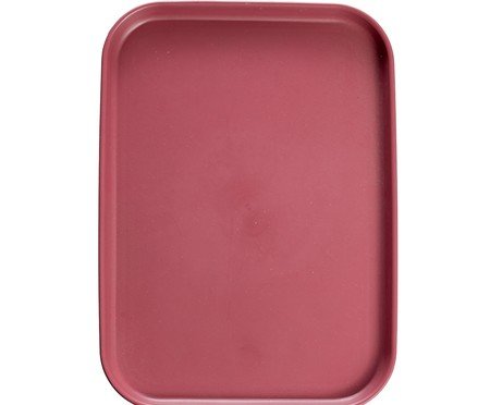 Bandeja Defensa em fibra de trigo e bordô | Westwing