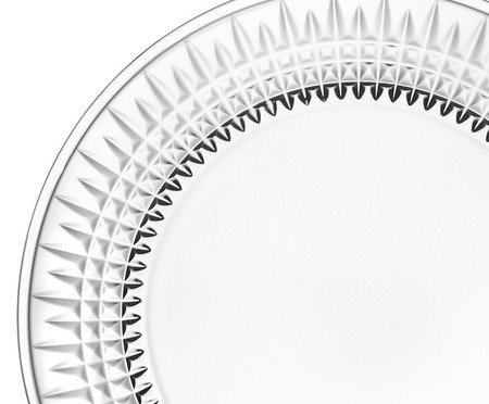 Jogo de pratos para sobremesa Spire em cristal ecológico | Westwing