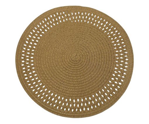 Lugar americano redondo marrom, brown | WestwingNow