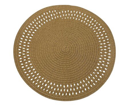 Lugar americano redondo marrom | Westwing