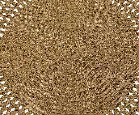 Lugar americano redondo marrom | Westwing