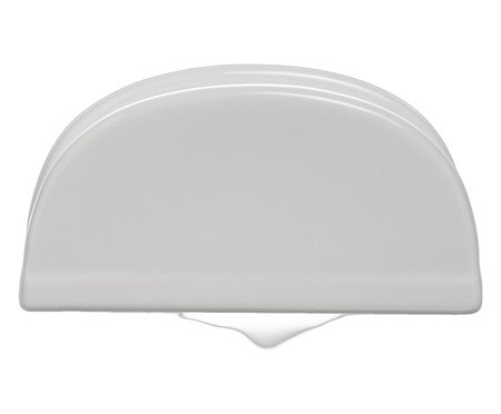 Porta-Guardanapo Blanc em porcelana branco | Westwing