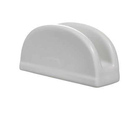 Porta-Guardanapo Blanc em porcelana branco | Westwing