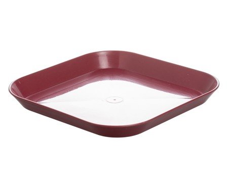 Prato Defensa em fibra de trigo e bordô | Westwing