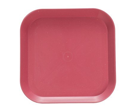 Prato Defensa em fibra de trigo e bordô | Westwing