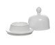 Manteigueira com tampa e pires Blanc em porcelana branco, white | WestwingNow