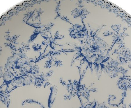 Jogo de pratos Hortênsia para sobremesa em new bone china azul | Westwing