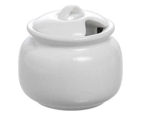 Açucareiro Blanc em porcelana branco | Westwing