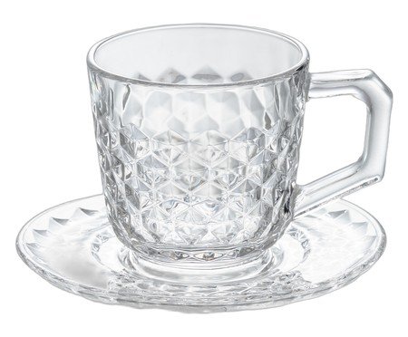 Jogo de Xícaras para chá Prisma em cristal ecológico Wanca | Westwing