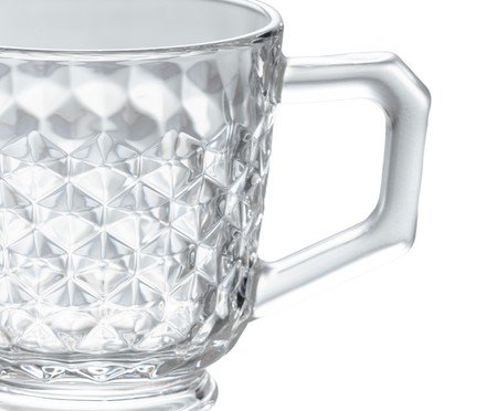 Jogo de Xícaras para chá Prisma em cristal ecológico Wanca | Westwing