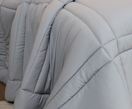 Jogo de Edredom Softcool Dupla Face Cinza | Westwing