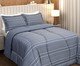 Jogo de Edredom Striato Azul, blue | WestwingNow