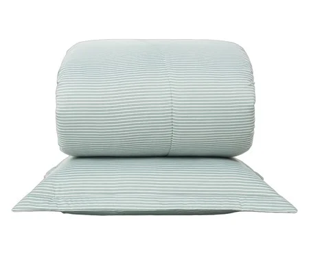 Jogo de Edredom Stripes Verde | Westwing