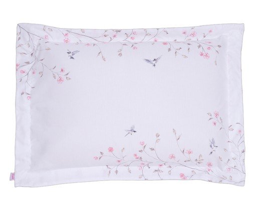 Fronha Encanto Dupla Face Doce Jardim, Rose | WestwingNow