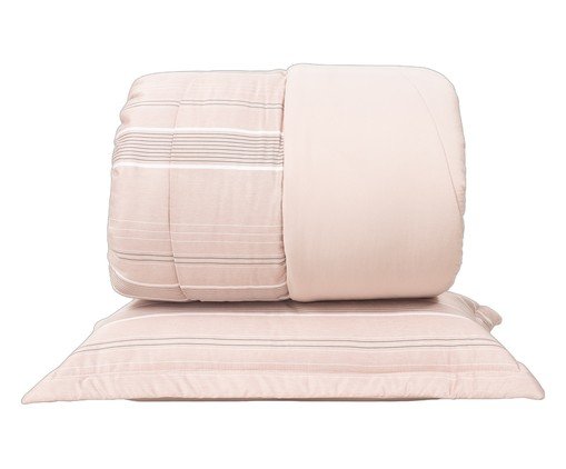 Jogo de Edredom Striato Rose, Rose | WestwingNow