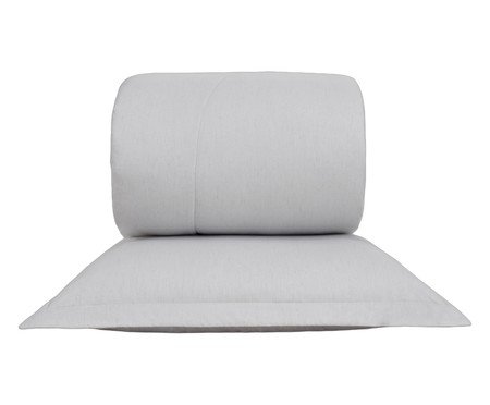 Jogo de Edredom Viscolinho Cinza | Westwing