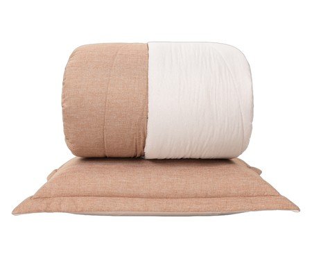 Jogo de Edredom Linho Terracota