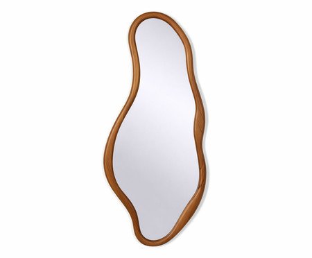 Espelho de Parede Orgânica com Moldura Amadeirada Turmalina | Westwing