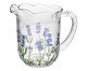 Jarra em Cristal Ecológio Lavanda Hand Painting, transparent | WestwingNow