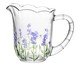 Jarra em Cristal Ecológio Lavanda Hand Painting, transparent | WestwingNow