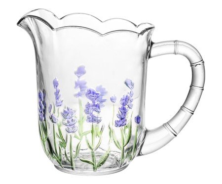 Jarra em Cristal Ecológio Lavanda Hand Painting | Westwing