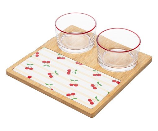 Jogo para Servir em Bambu Cherry lV, beige | WestwingNow
