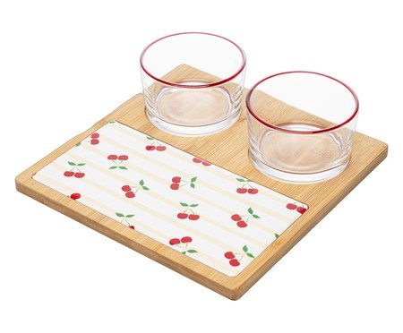 Jogo para Servir em Bambu Cherry lV | Westwing