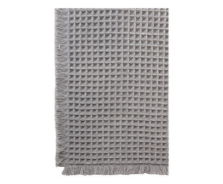 Tapete para Banheiro Waffle Chenille Cinza | Westwing