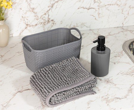 Jogo para Banheiro Comfort Cinza | Westwing