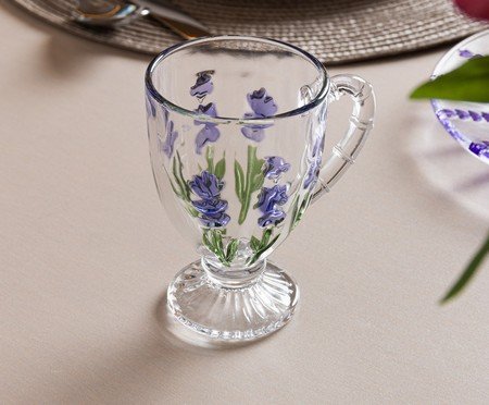 Taça para Cappuccino Lavanda Hand Painting | Westwing