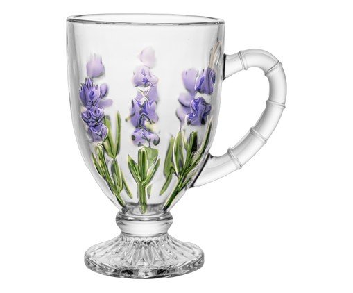 Taça para Cappuccino Lavanda Hand Painting, transparent | WestwingNow